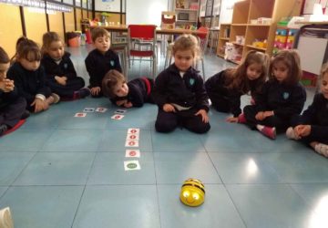 Infantil aprén amb el robot Bee-bot