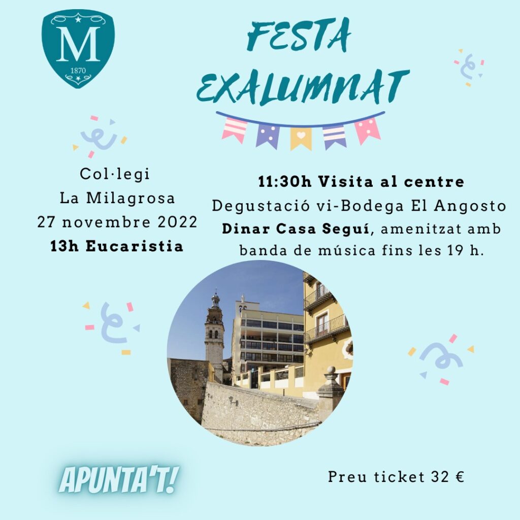 La Milagrosa. Festa exalumnat